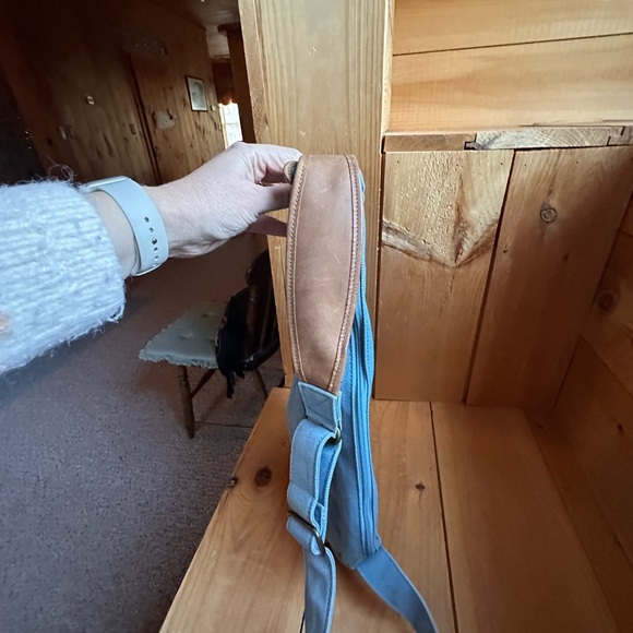 LL Bean Blue Canvas Shoulder Bag and cute canvas tote bag.  2 for 1 price! - Picture 4 of 9